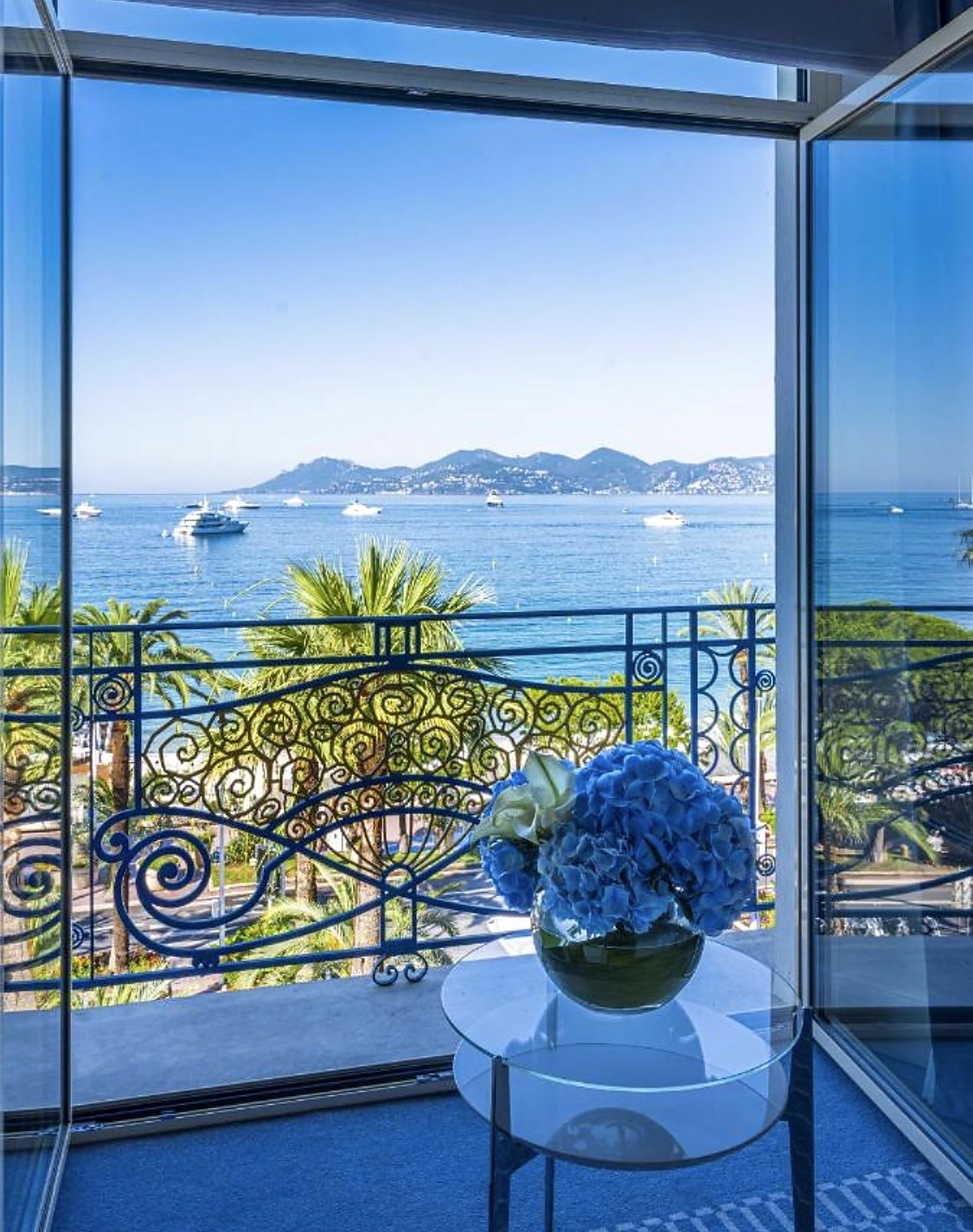 Sea-view balcony overlooking the Mediterranean
